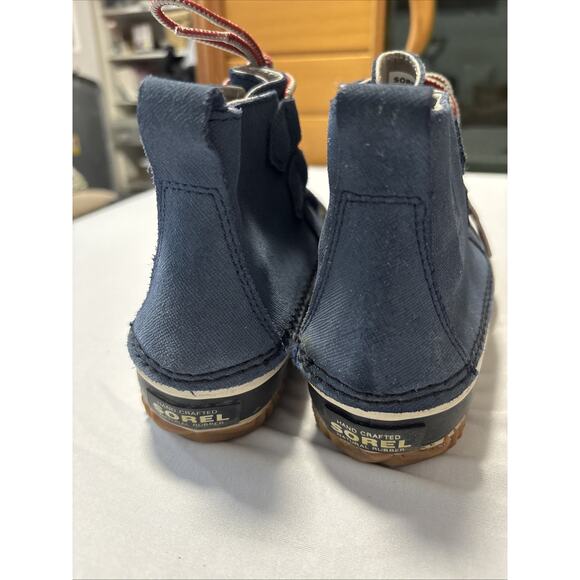 Sorel Women's 6 Out N About Blue Waterproof Duck Rain Boots Winter Classic - Picture 3 of 7